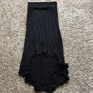 Black maxi skirt